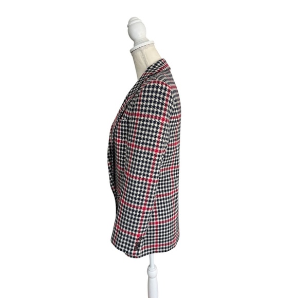 Pendleton Wool Houndstooth Plaid Blazer Jacket - Picture 3 of 16